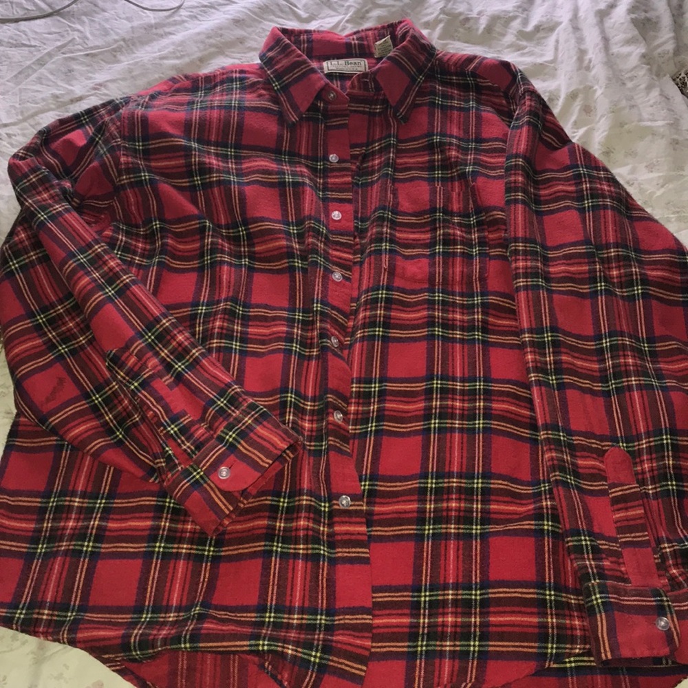 L.L Bean oversized flannel